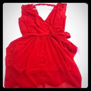 Bebe | Orange/Red Cocktail Dress